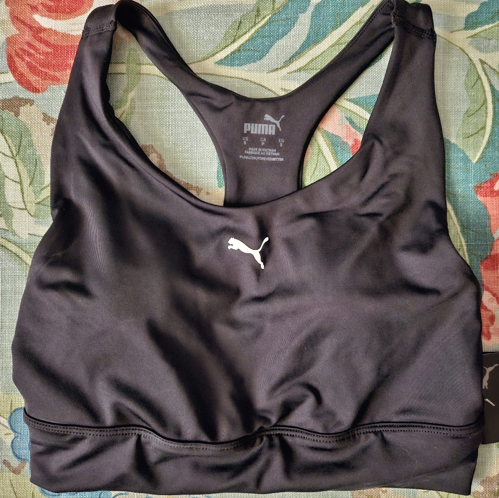 Puma sports bra, S, black